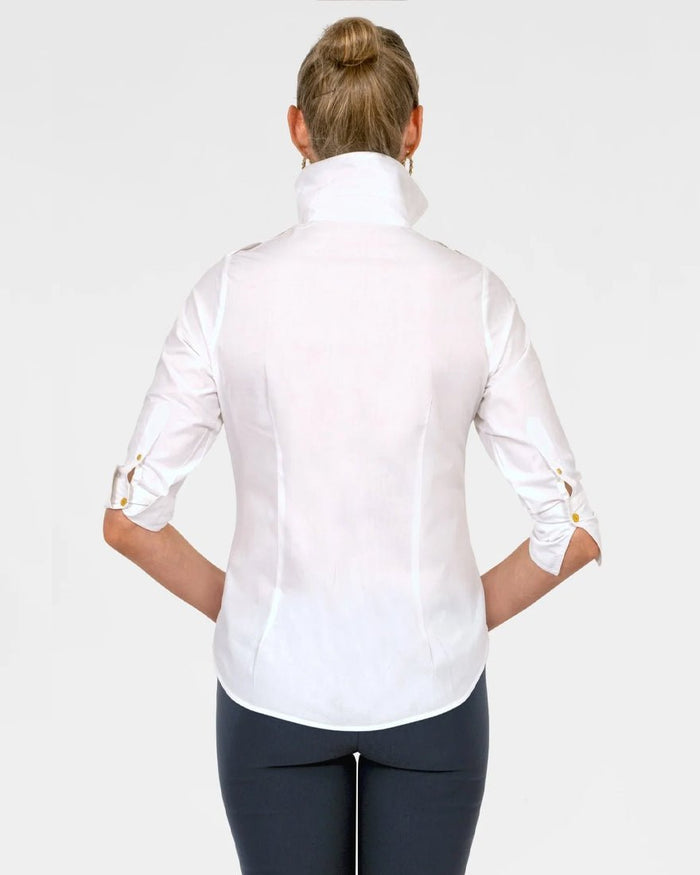Gretchen Scott - Safari Boyfriend Shirt - White