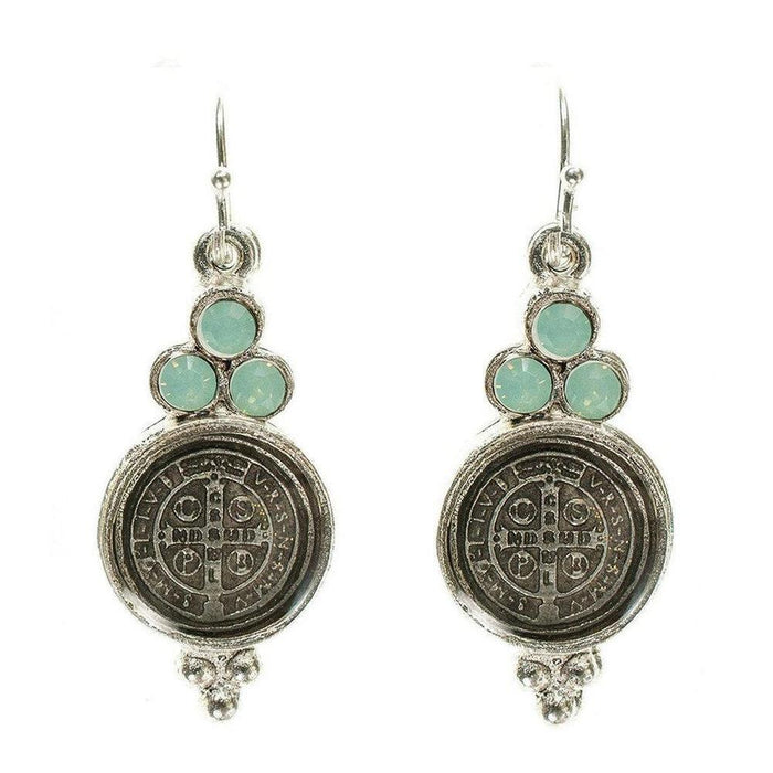 San Benito Lucia Earrings-Virgins Saints and Angels-Swag Designer Jewelry