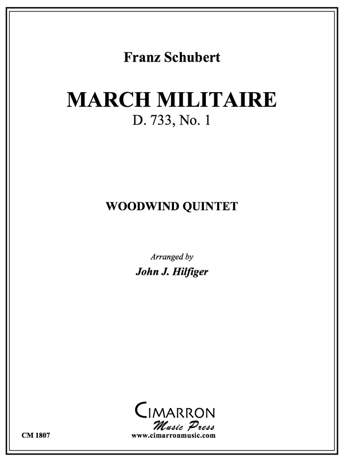 Schubert - March Militaire - Woodwind Quintet