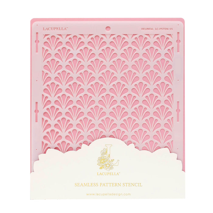 Seamless Cake Stencil great for decorating tall cakes with perfect designs. Lacupella