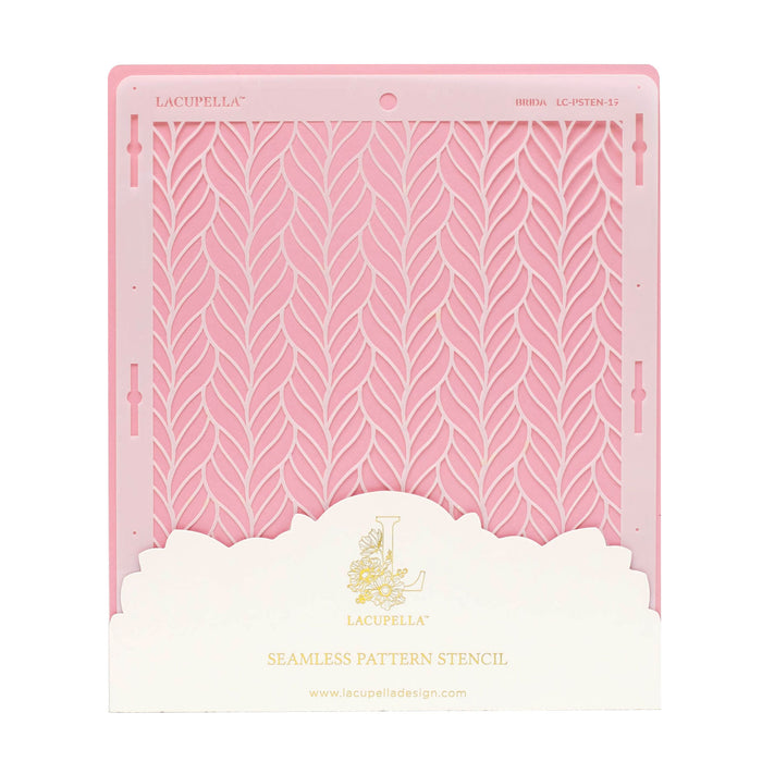 Seamless Cake Stencil great for decorating tall cakes with perfect designs. Lacupella