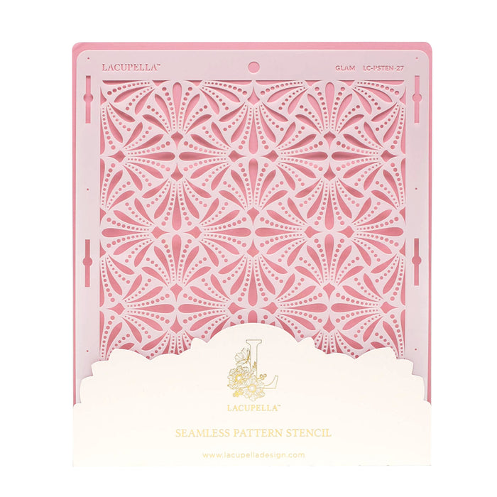 Seamless Cake Stencil great for decorating tall cakes with perfect designs. Lacupella