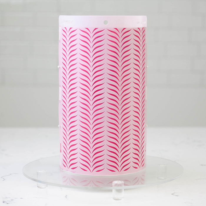 Seamless Cake Stencil great for decorating tall cakes with perfect designs. Lacupella