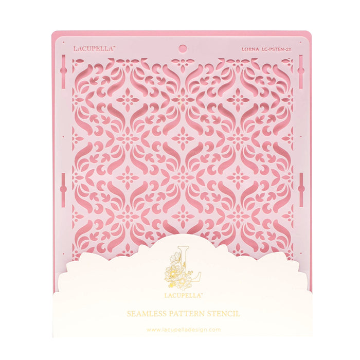 Seamless Cake Stencil great for decorating tall cakes with perfect designs. Lacupella