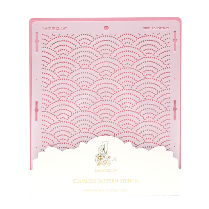 Seamless Cake Stencil great for decorating tall cakes with perfect designs. Lacupella