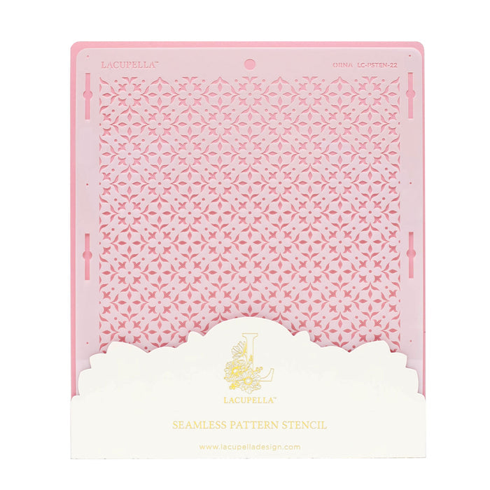 Seamless Cake Stencil great for decorating tall cakes with perfect designs. Lacupella