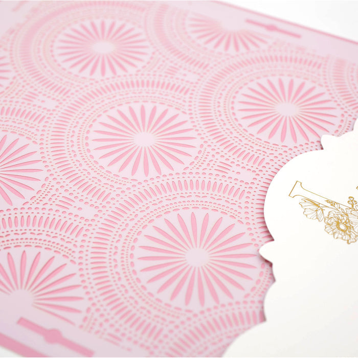 Seamless Cake Stencil great for decorating tall cakes with perfect designs. Lacupella