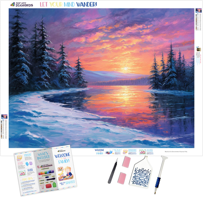 Serene Scene Of A Frozen Lake