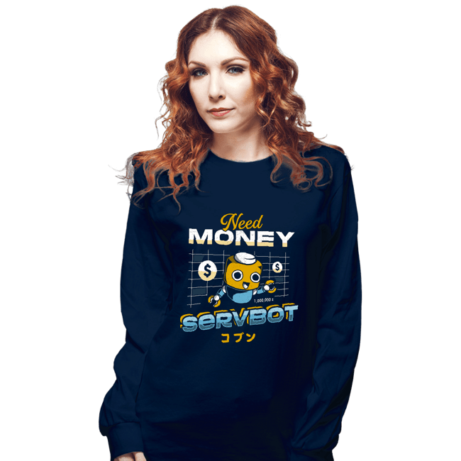Long Sleeve Shirts, Unisex / Small / Navy