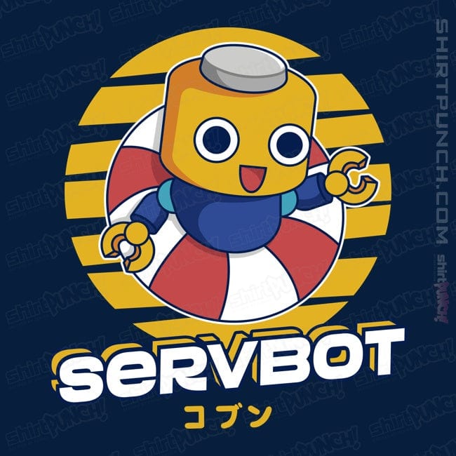 Shirts Magnets / 3"x3" / Navy Servbot Summer