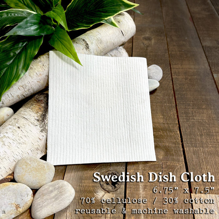 Set of Watercolor Skis and Skate - 2pk Swedish Dish Cloth