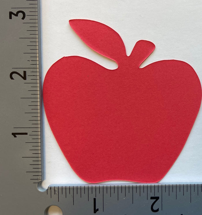 Colorful apple cut-outs enhance kid activities and classroom displays