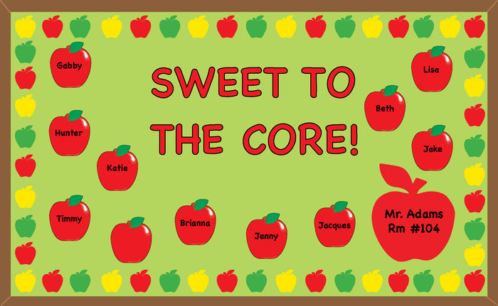 Vibrant apple cut-outs ideal for library displays and harvest lessons