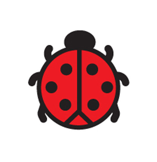 Durable classroom ladybug incentive stamp encouraging positive behavior.
