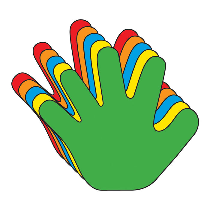 Hand Assorted Colors Creative Cut-Outs- 3” - Creative Shapes Etc.