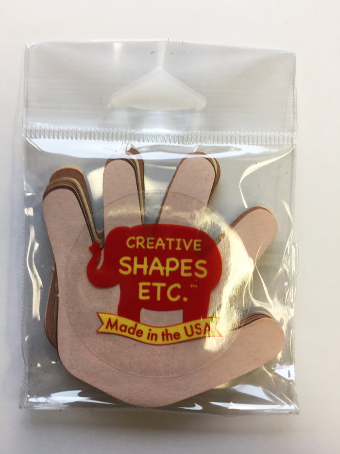 Hand Cut-Outs - 3 Inches for Crafts - Creative Shapes Etc.