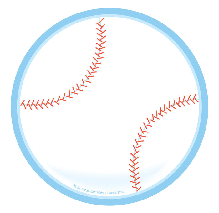 Baseball-themed notepad for classroom crafts, decorating, and project boards
