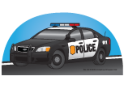 Large Notepad - Police Car - Creative Shapes Etc.