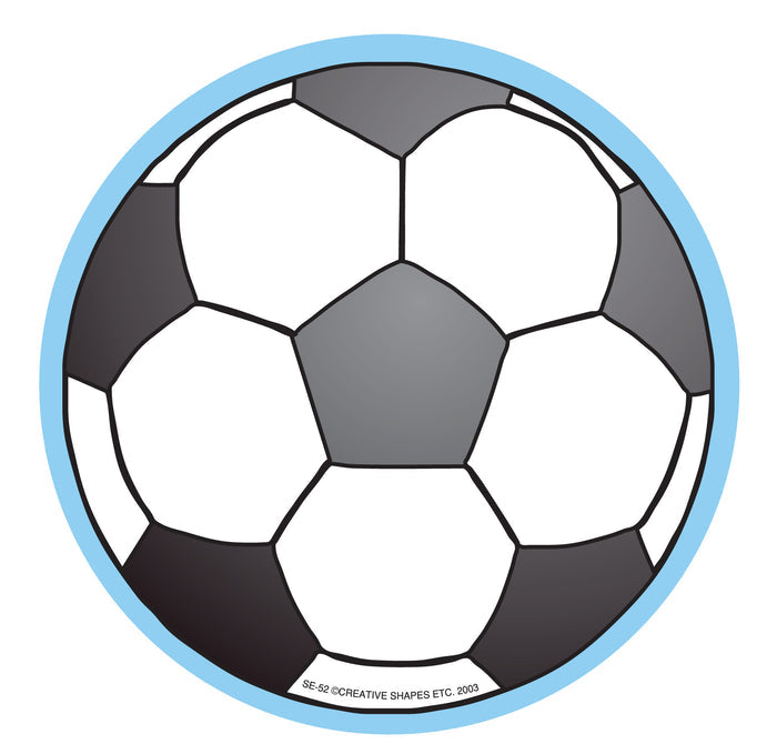 Large soccerball notepad for classroom crafts and bulletin boards