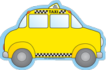 Large Notepad - Taxi - Creative Shapes Etc.