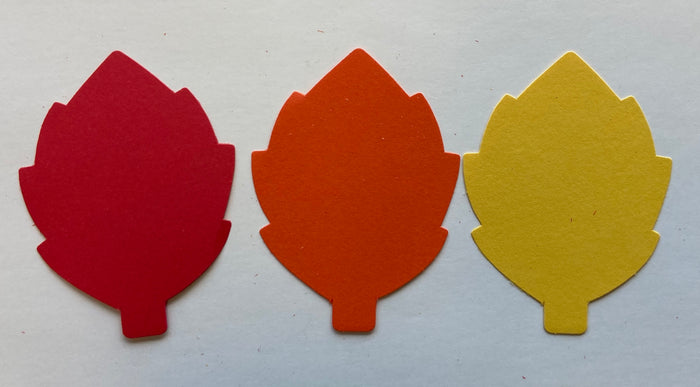 Autumn Leaf Paper Cut-Outs - 3 Inches - Creative Shapes Etc.