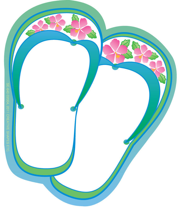 Mini Notepad - Flip Flops - Creative Shapes Etc.