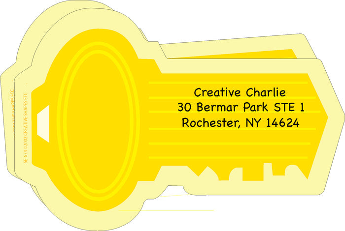 Mini Notepad - Key - Creative Shapes Etc.