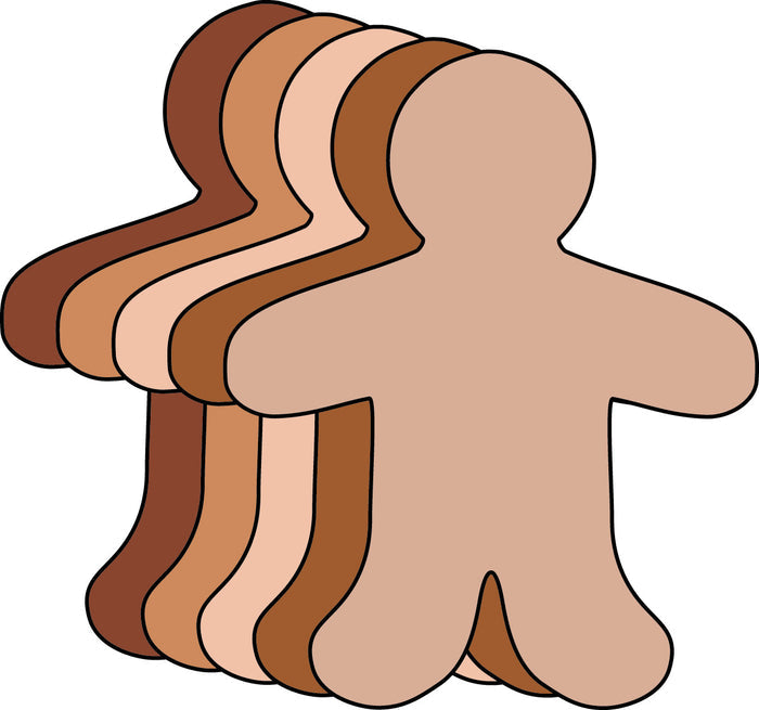 Person Multicultural Creative Cut-Outs- 3” - Creative Shapes Etc.