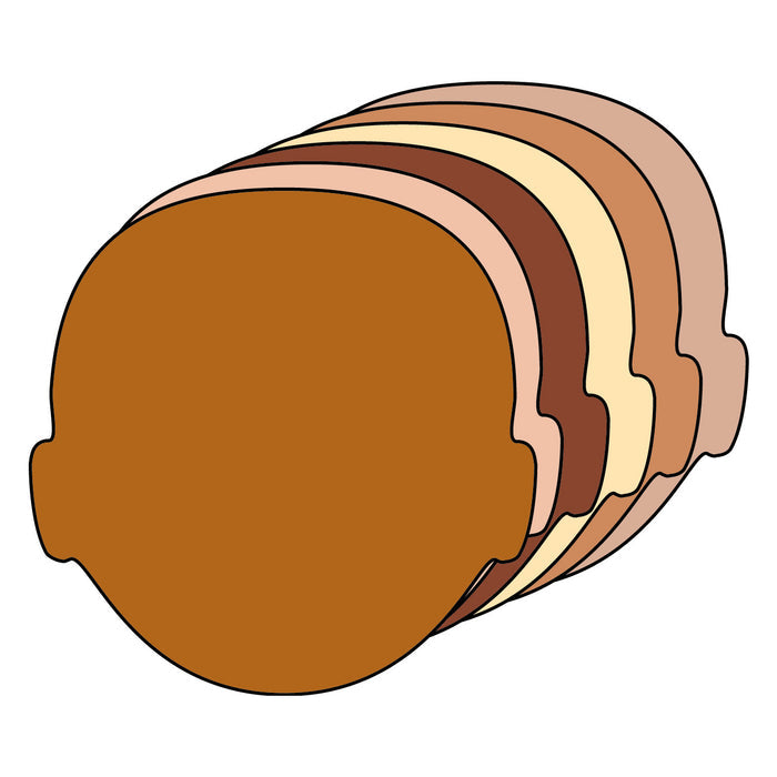 Small Multicultural Cut-Out - Face - Creative Shapes Etc.