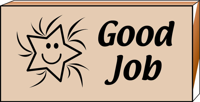 Self-inking stamp for positive classroom feedback and encouragement