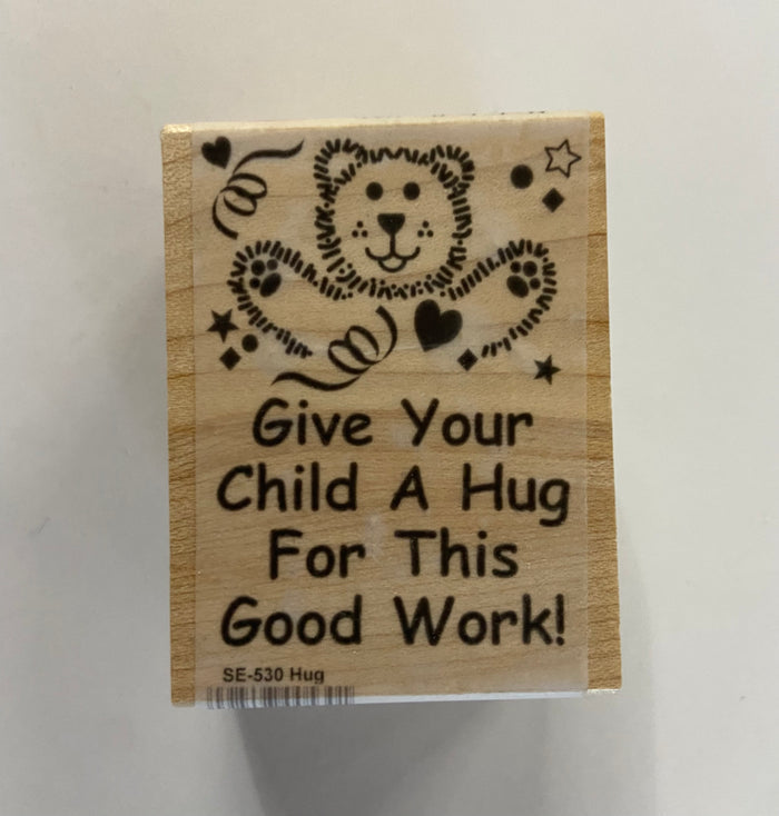 Teacher's Stamp - Hug - Creative Shapes Etc.