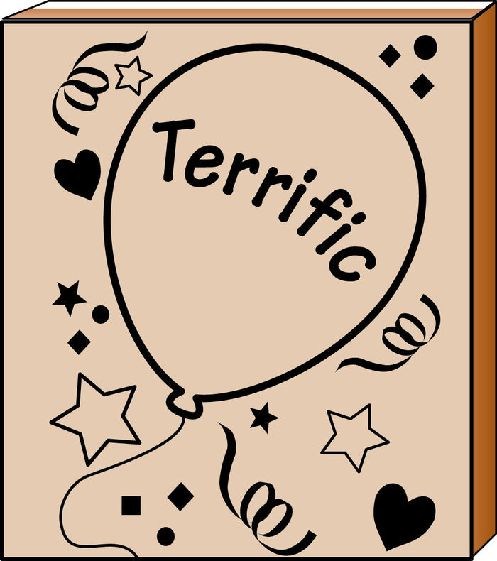 Teacher's Stamp - Terrific - Creative Shapes Etc.