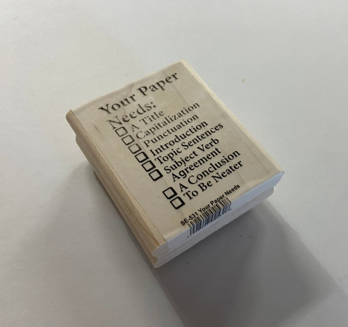 Reusable stamp for efficient grading and student motivation