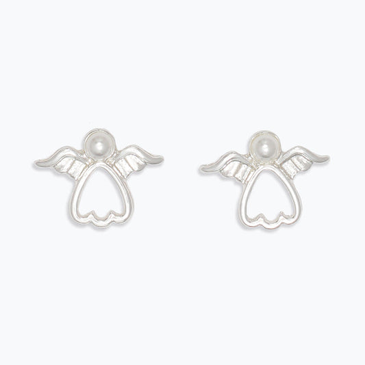 Silver Angel Earrings
