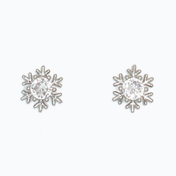 Silver Snowflake Earrings