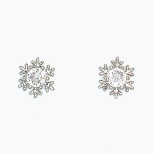 Silver Snowflake Earrings