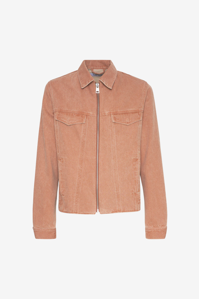 SLIM DENIM JACKET 42 / APRICOT