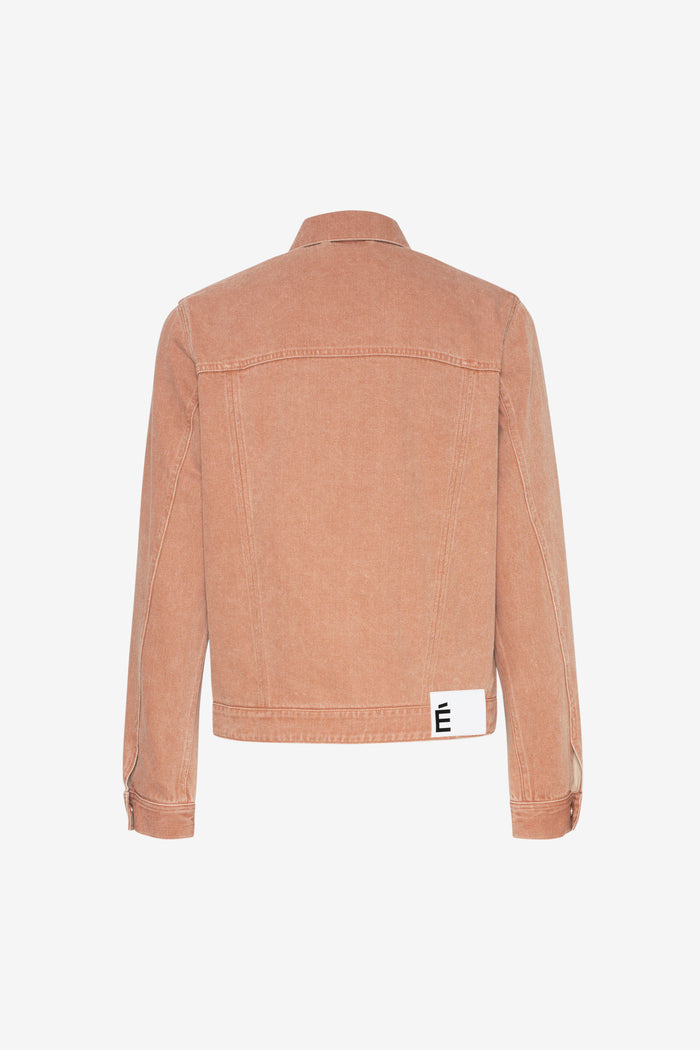 SLIM DENIM JACKET 42 / APRICOT