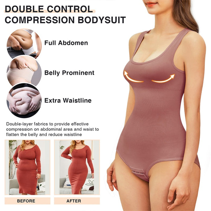 Slimming Compression Bodysuit Shapewear for Women High Waist Trainer