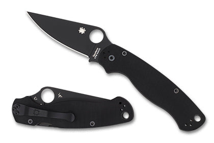 Spyderco Para Military 2 S45VN DLC black folder — Empire Outfitters
