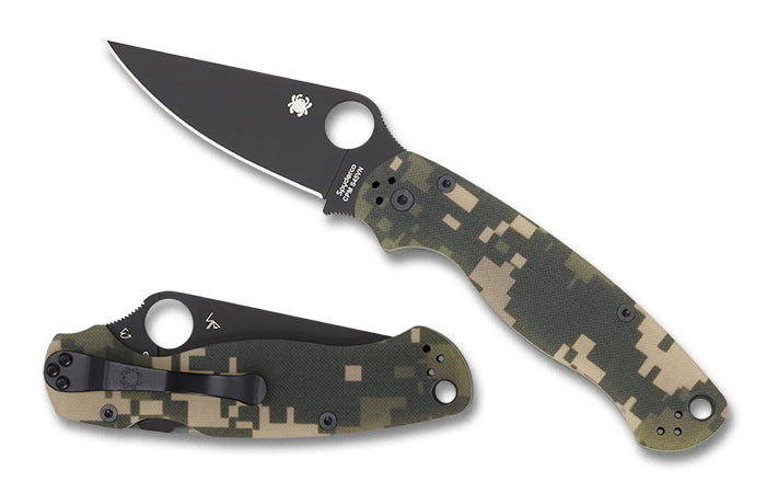 Spyderco Para Military 2 CPM S45VN camo folder — Empire Outfitters