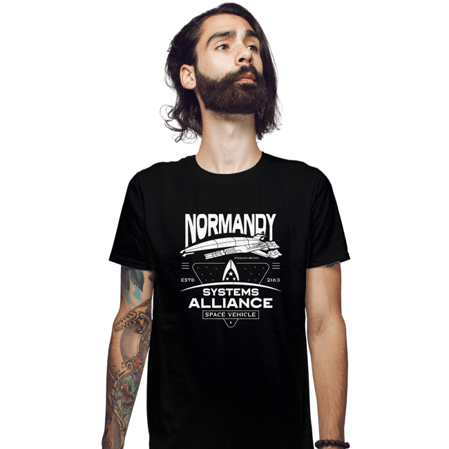 Daily_Deal_Shirts Fitted Shirts, Mens / Small / Black SSV Normandy