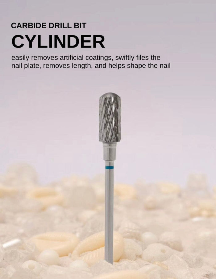 Staleks Carbide nail drill bit "safe rounded cylinder" blue, 6 mm Drill Bit Staleks
