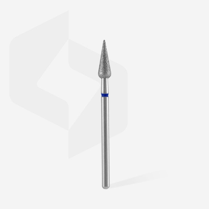 Staleks Diamond nail drill bit "pear" blue, 4 mm Drill Bit Staleks