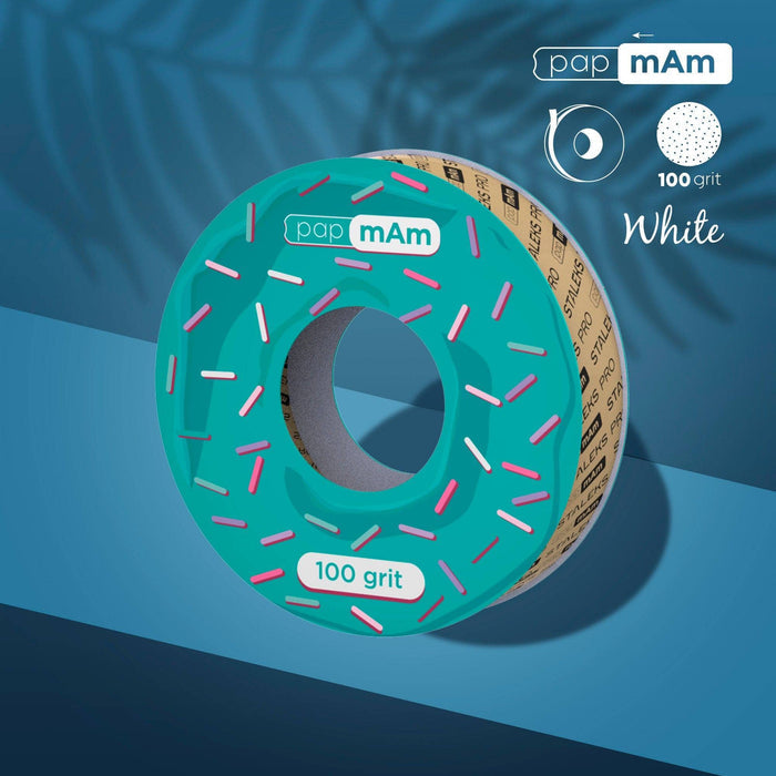 Staleks Disposable white abrasive tape papmAm EXPERT 100 grit (without plastic case) Nail file Staleks
