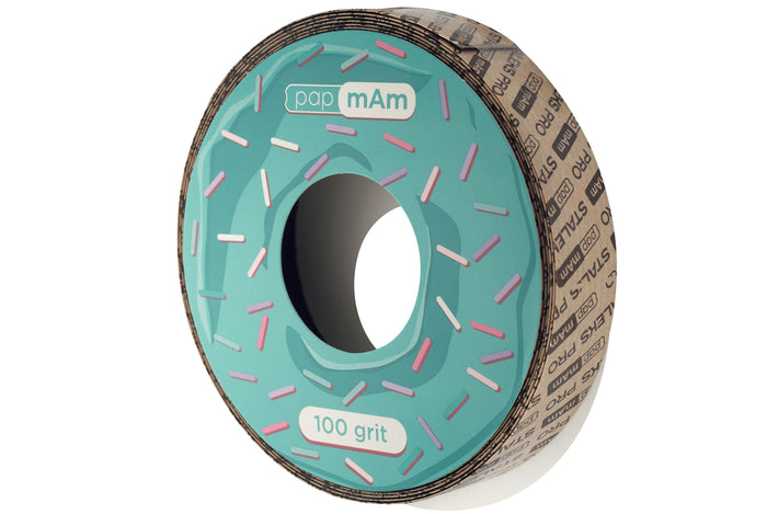 Staleks Disposable white abrasive tape papmAm EXPERT 100 grit (without plastic case) Nail file Staleks