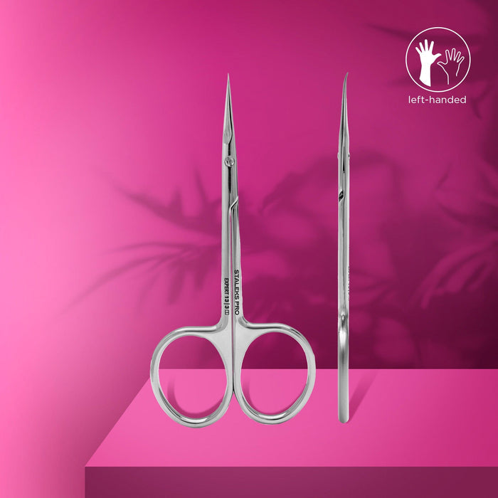 Staleks Professional cuticle scissors with hook for LEFT-handed users EXPERT 13 TYPE 3 Scissors Staleks