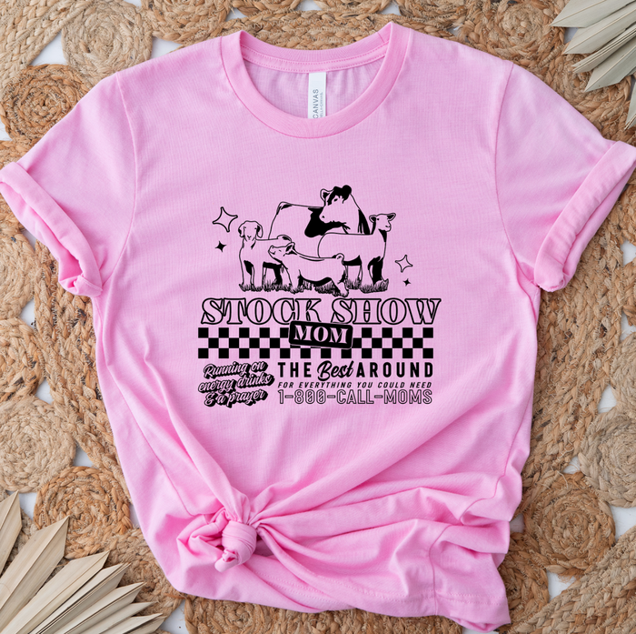 Stock Show Mom Checker– Bella Canvas T-Shirt