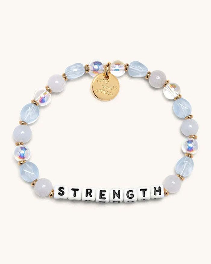 Little Words Project - Strength Bracelet - White Superhero