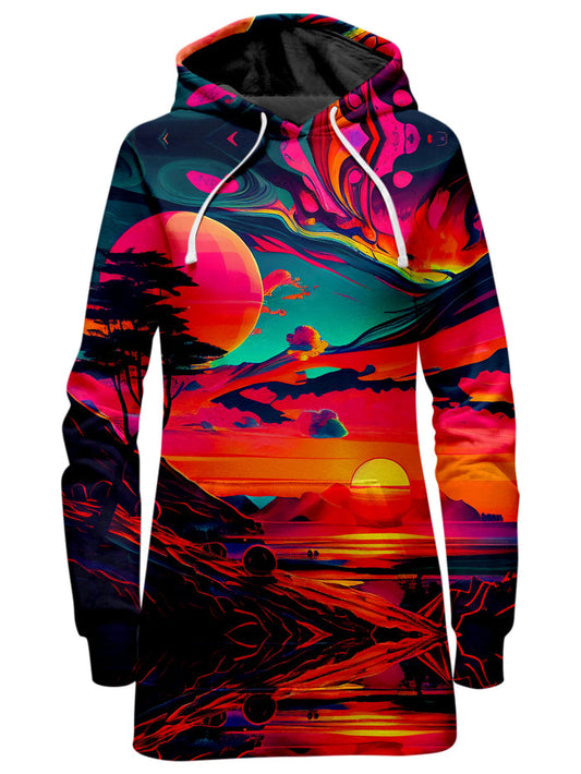 Sunset Melt Hoodie Dress iEDM Epic Hoodie